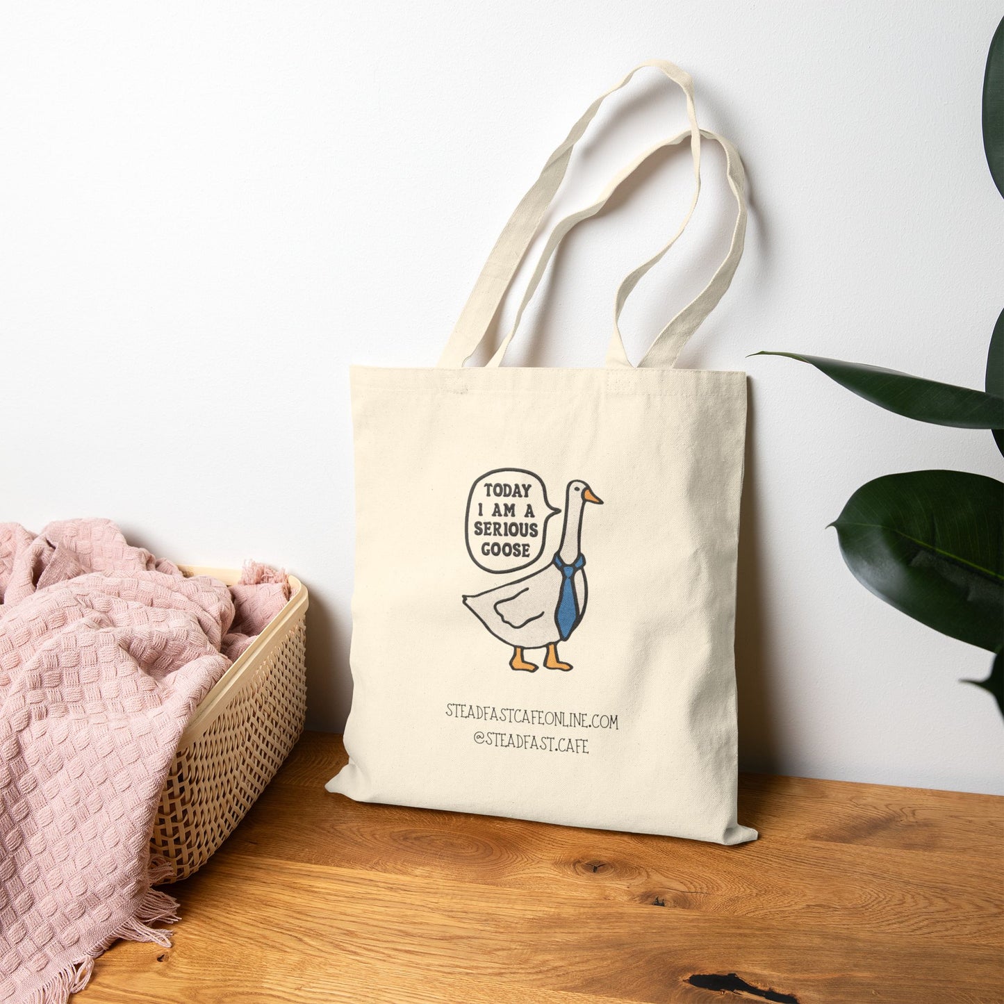 Silly Goose Canvas Tote Bag